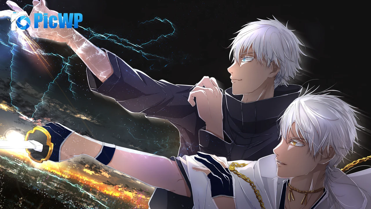 Satoru Gojo Tsurumaru Kuninaga 4K PC Wallpaper