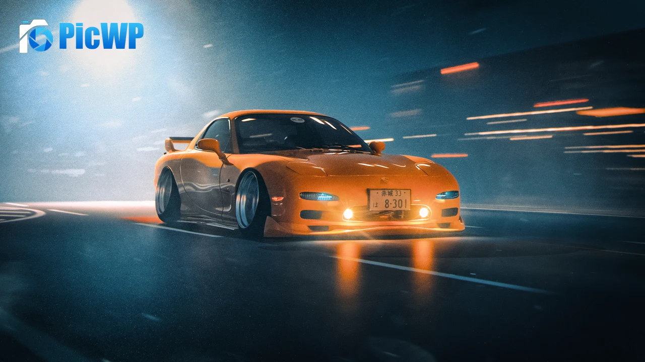 Mazda RX-7 Sports car 4K PC Wallpaper
