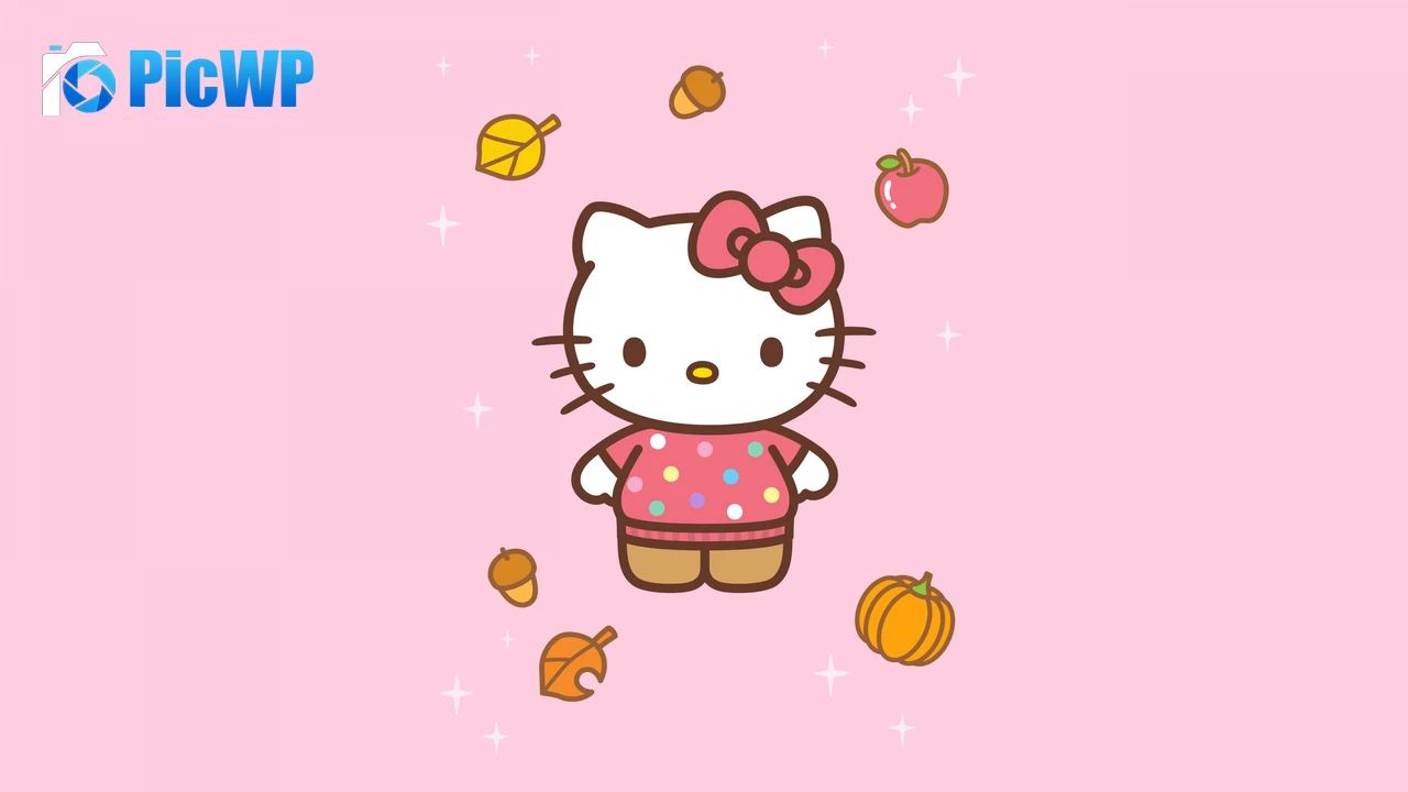 Sanrio Hello Kitty background 4K PC Wallpaper