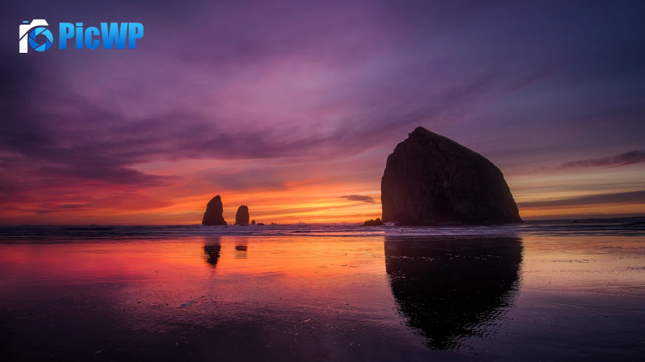 Oregon Coast Sunset 4K PC Wallpaper