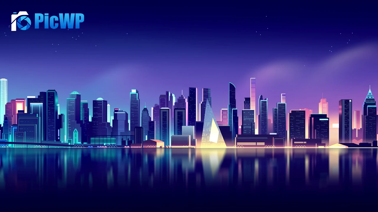 Cityscape Neon 4K PC Wallpaper