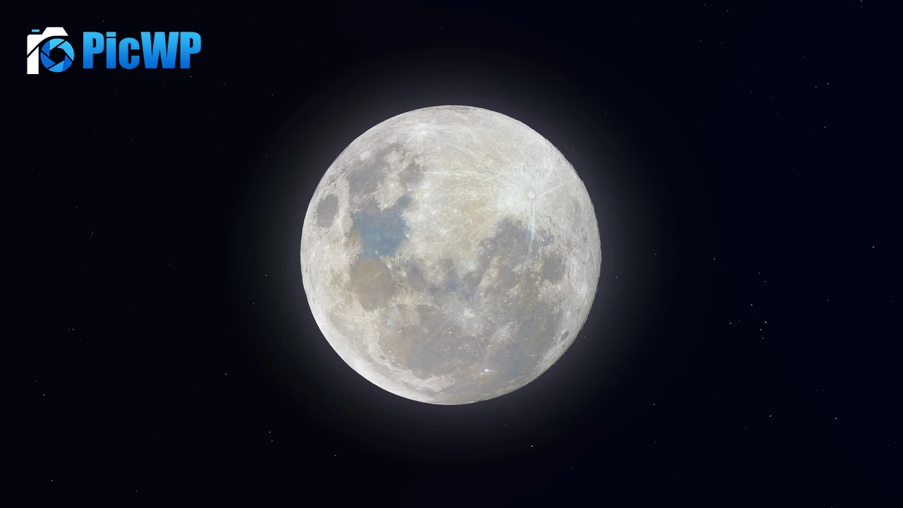 Super Snow Moon 4K PC Wallpaper