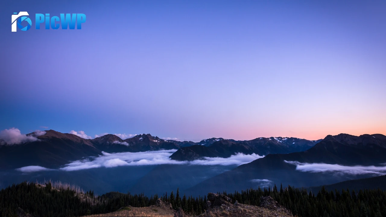 Olympic National Park Sunset 4K PC Wallpaper