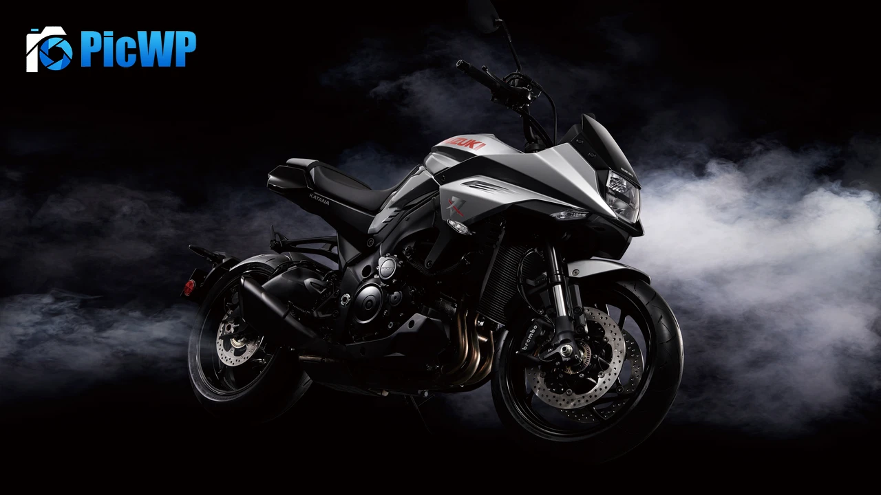 Suzuki GSX-S1000S Katana Black background 4K PC Wallpaper
