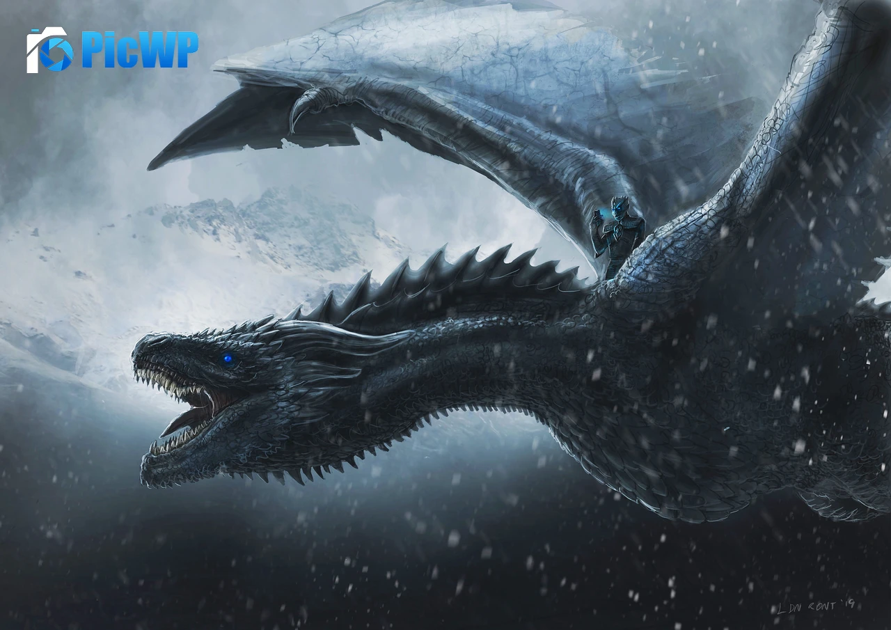 Night King Dragon 4K PC Wallpaper