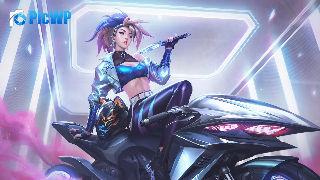 KDA Akali Fan Art 4K PC Wallpaper