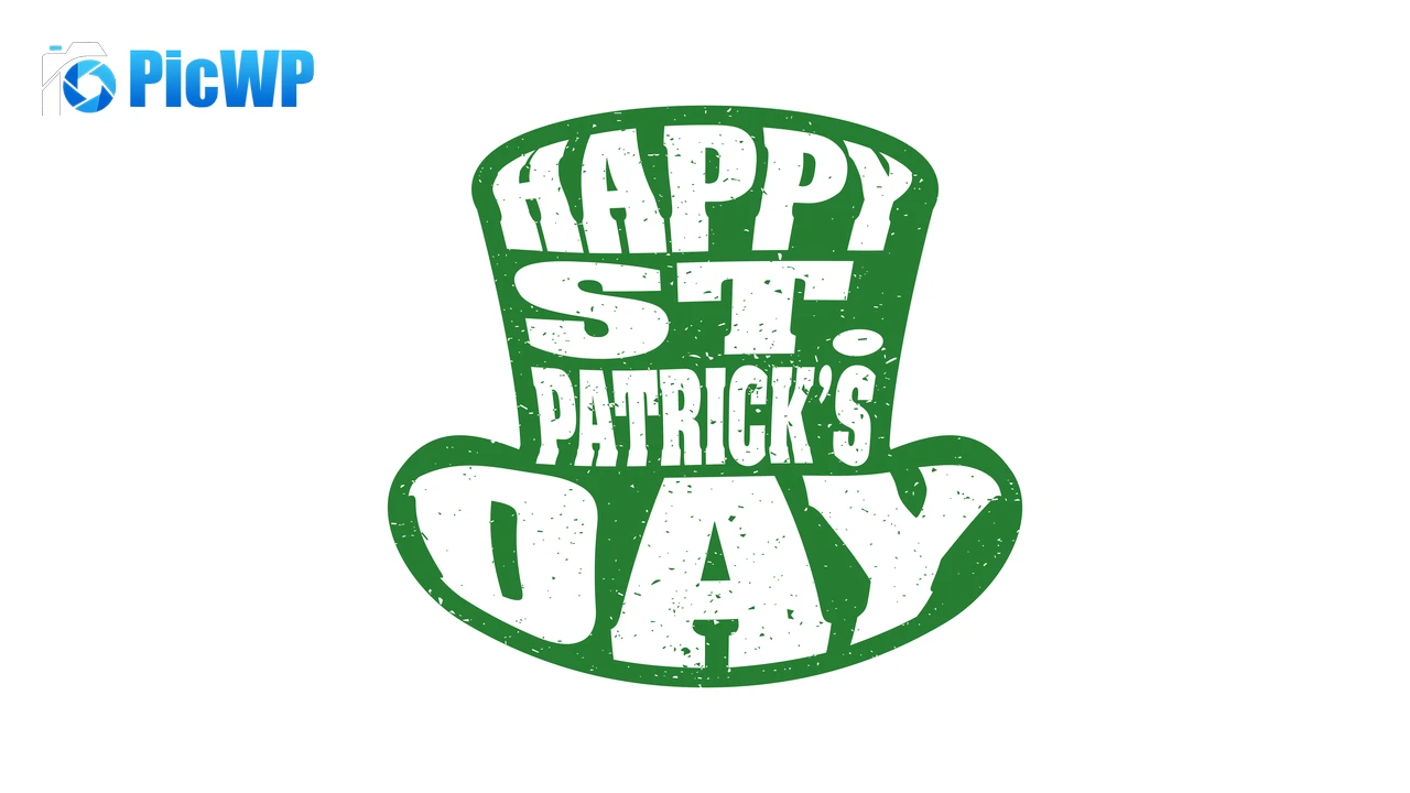 St. Patrick's Day White background 8K PC Wallpaper