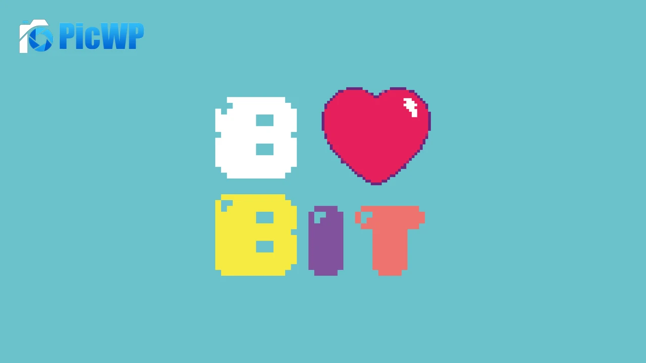 Love 8 bit 9K PC Wallpaper