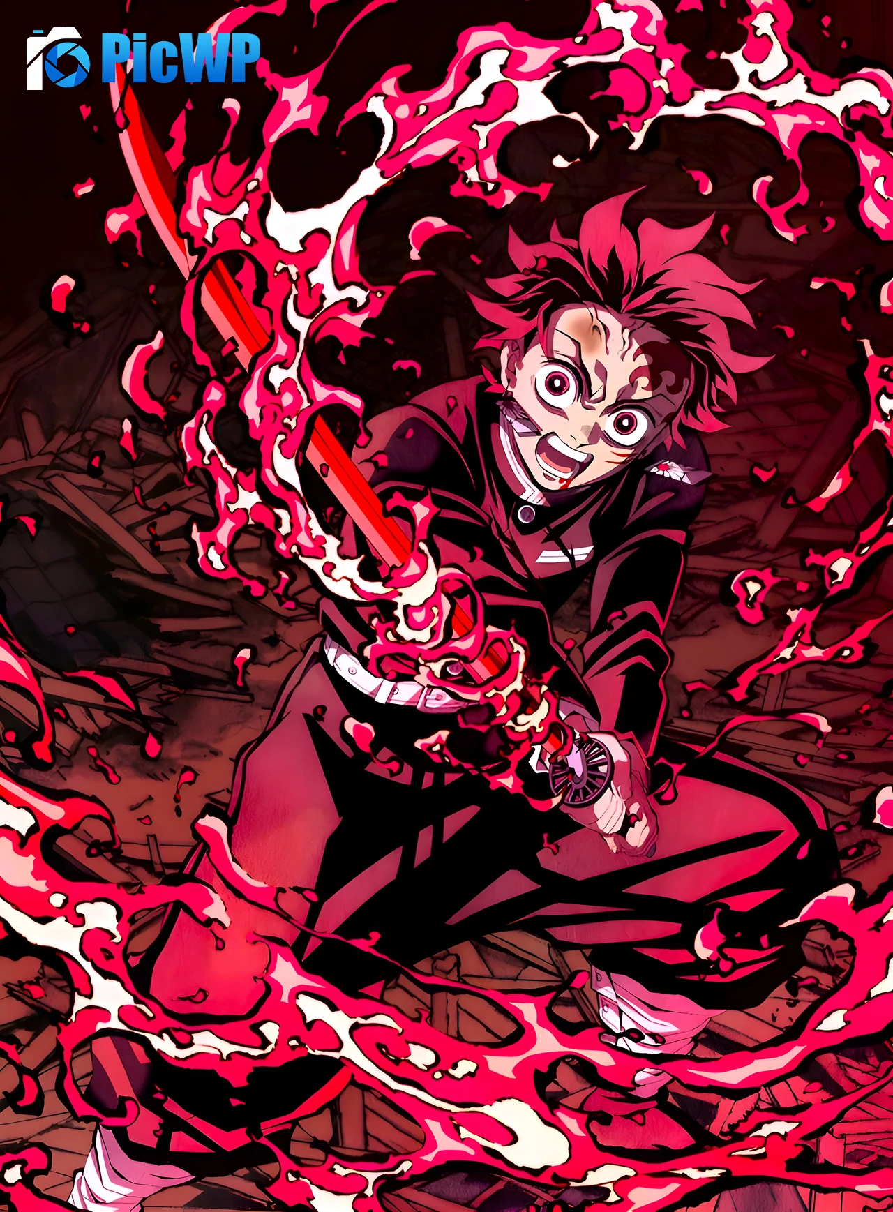 Tanjiro Kamado Artwork 8K Mobile Wallpaper