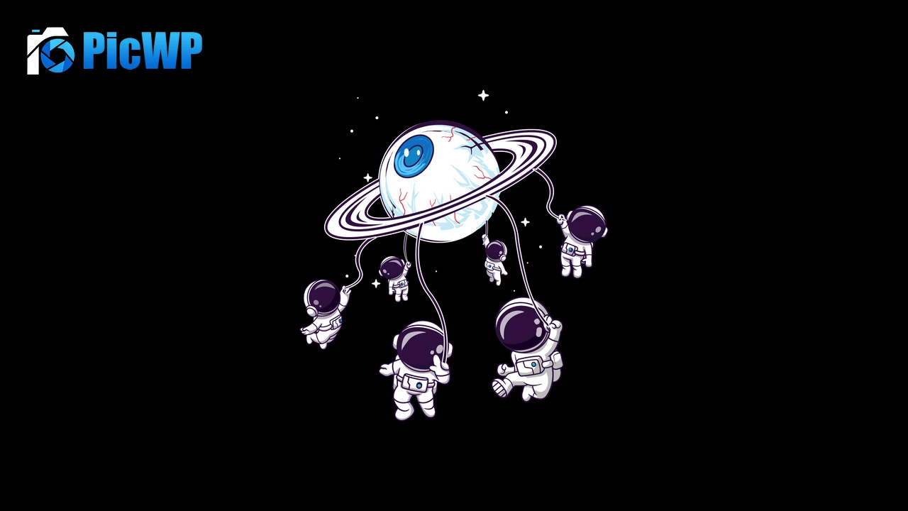 Astronauts Weirdcore 8K PC Wallpaper