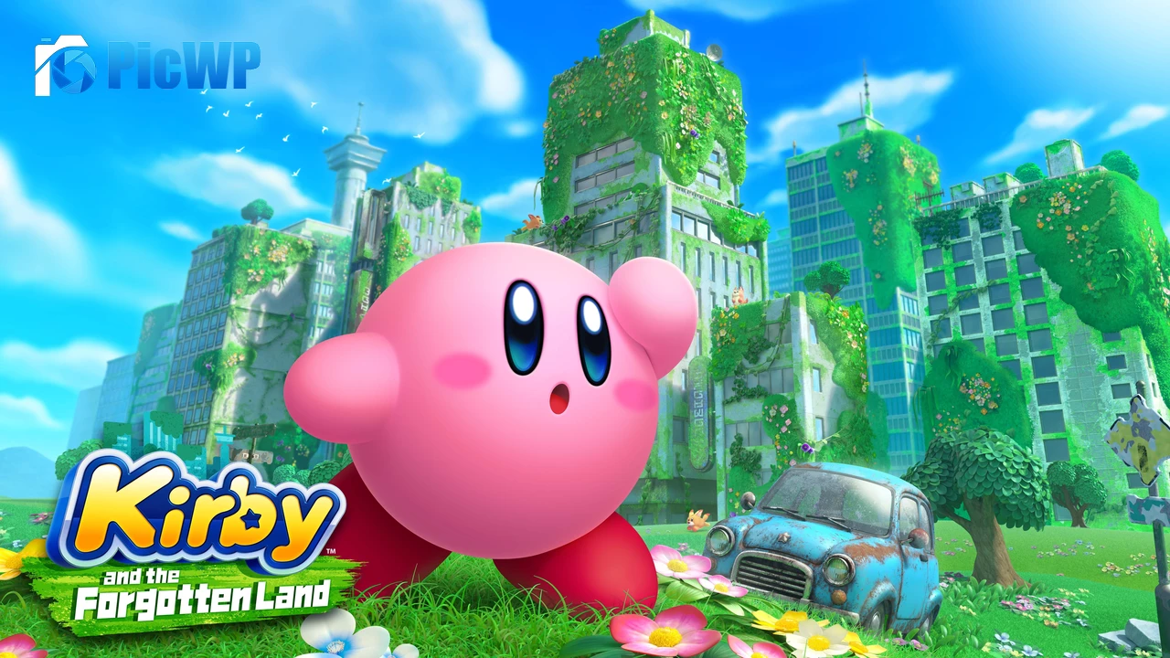 Kirby and the Forgotten Land Game 7K PC Wallpaper