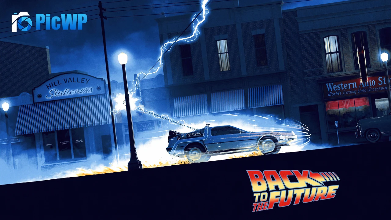 Back to the Future Time travel 6K PC Wallpaper