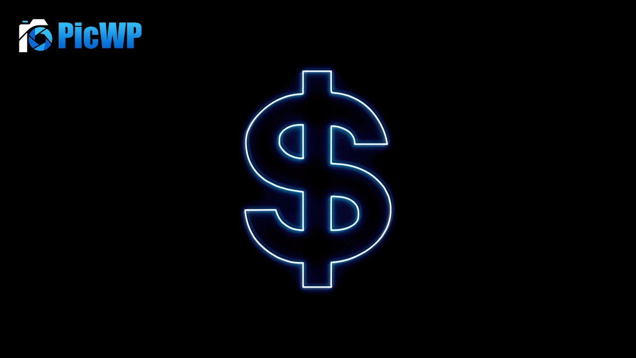 Dollar Glow in dark 8K PC Wallpaper