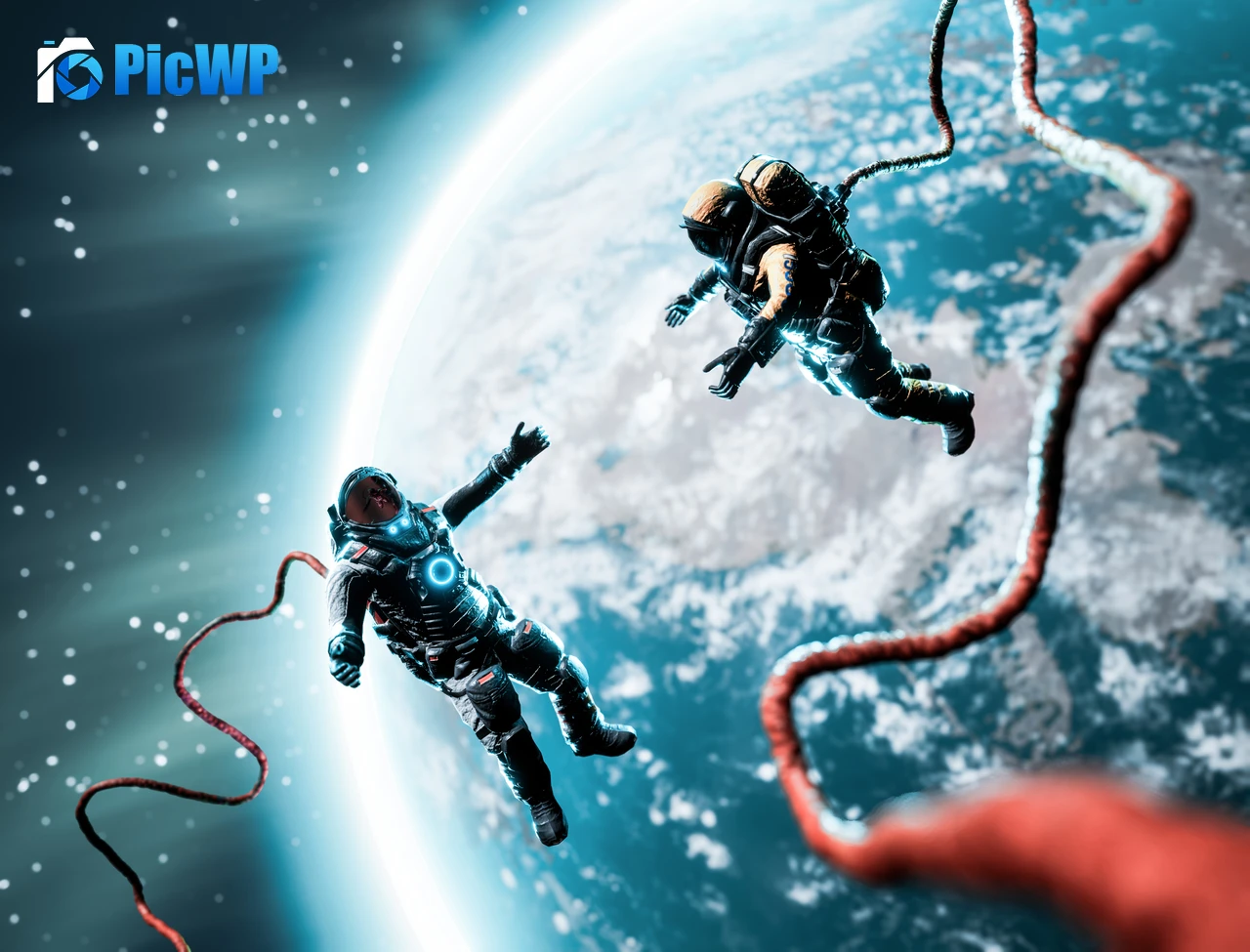 Floating Astronauts 8K PC Wallpaper