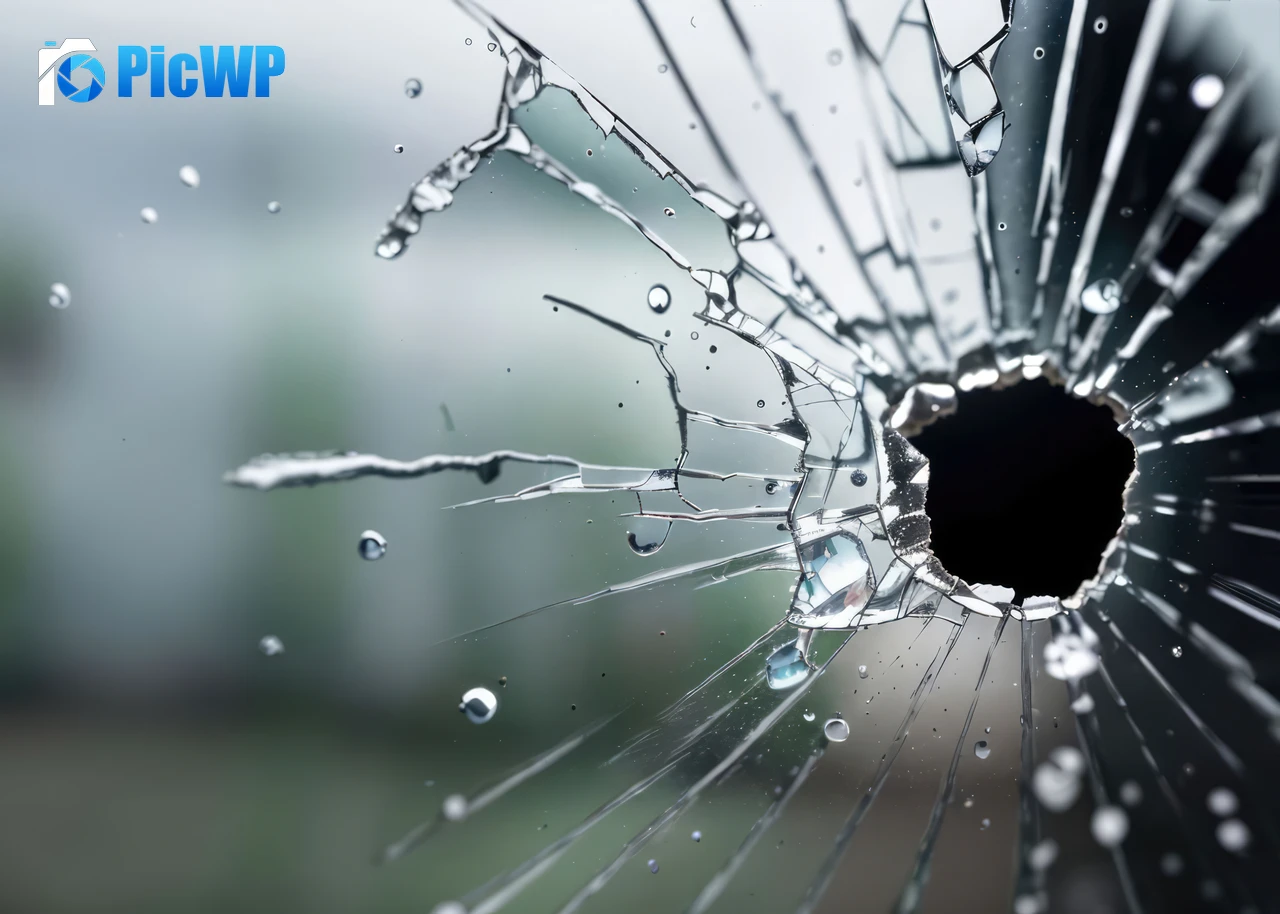 Broken Glass 4K PC Wallpaper