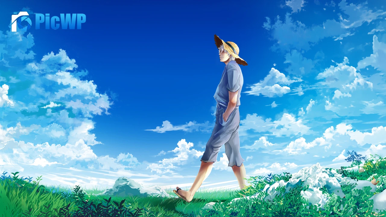 Gintoki Sakata Happy Mood 6K PC Wallpaper