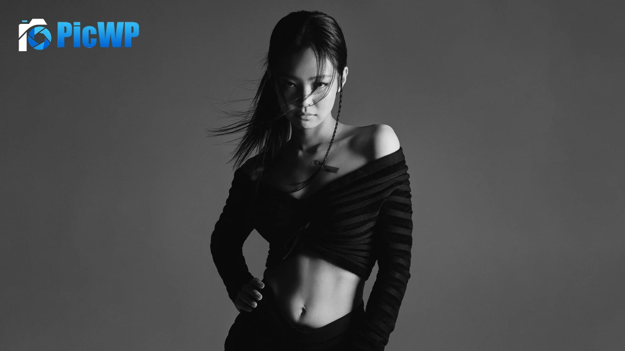 Jennie Dark aesthetic 8K PC Wallpaper