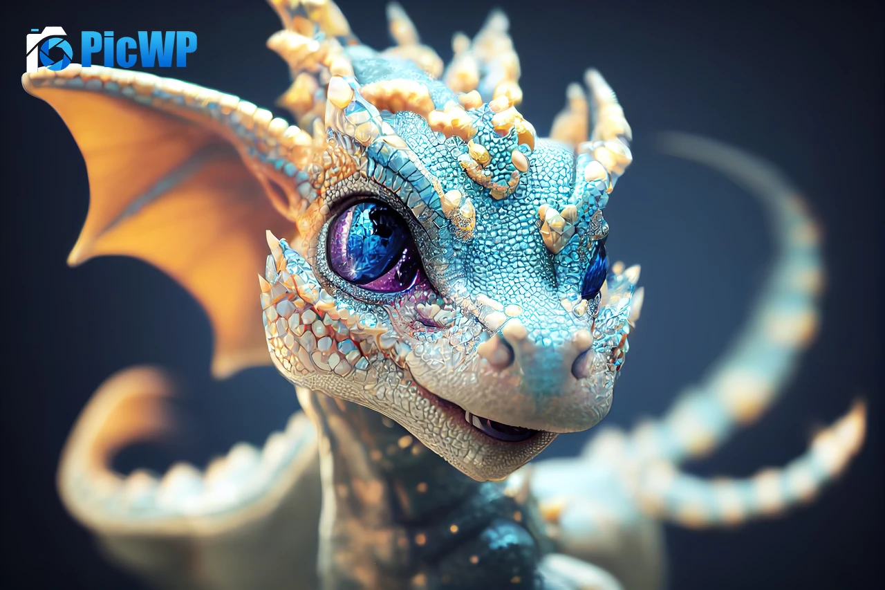 Cute dragon Midjourney 4K PC Wallpaper