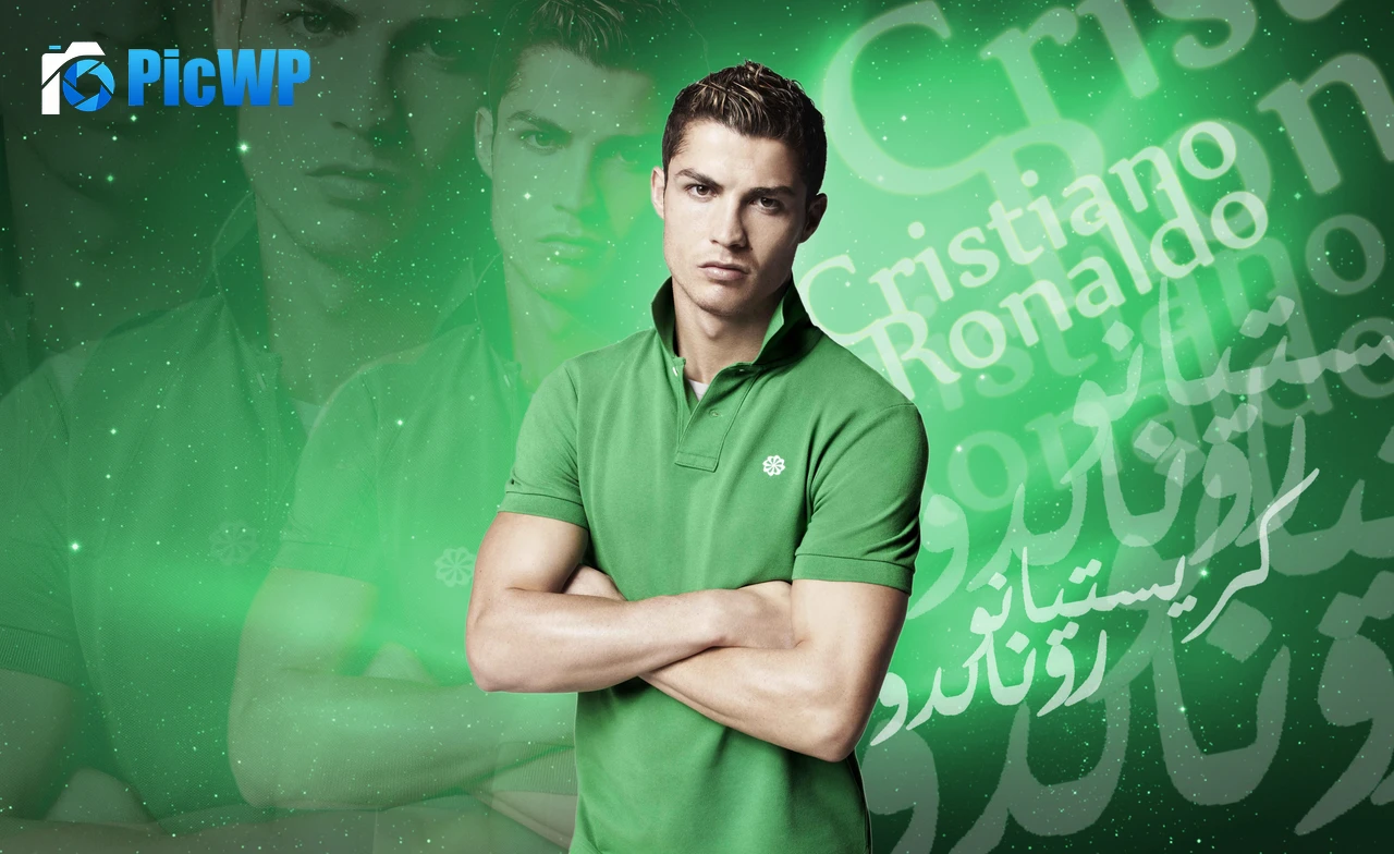 Cristiano Ronaldo Green 7K PC Wallpaper
