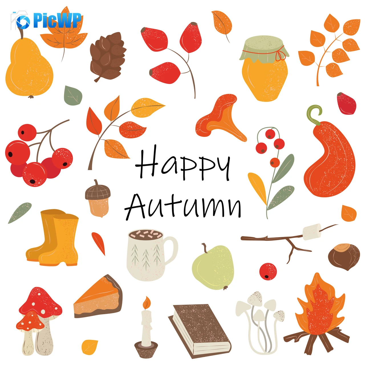 Happy Autumn Autumn background 7K Fold Wallpaper