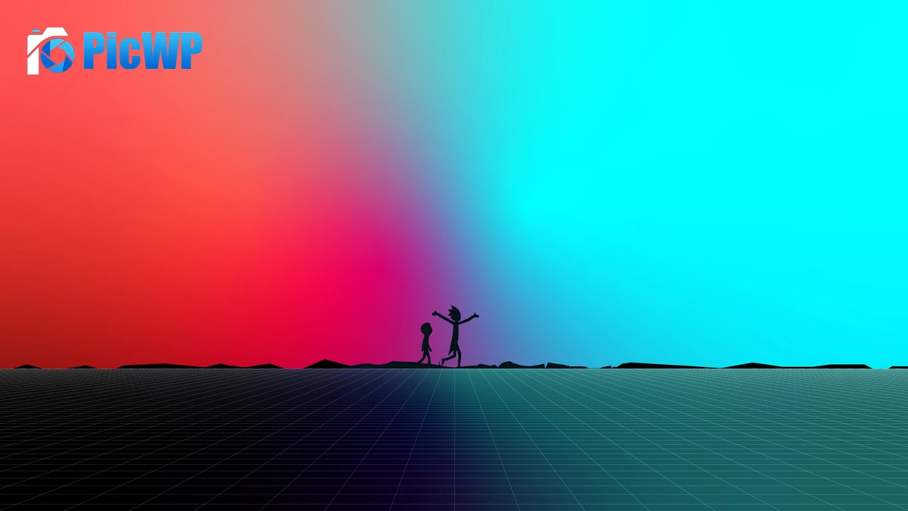 Rick and Morty Minimalist 8K PC Wallpaper