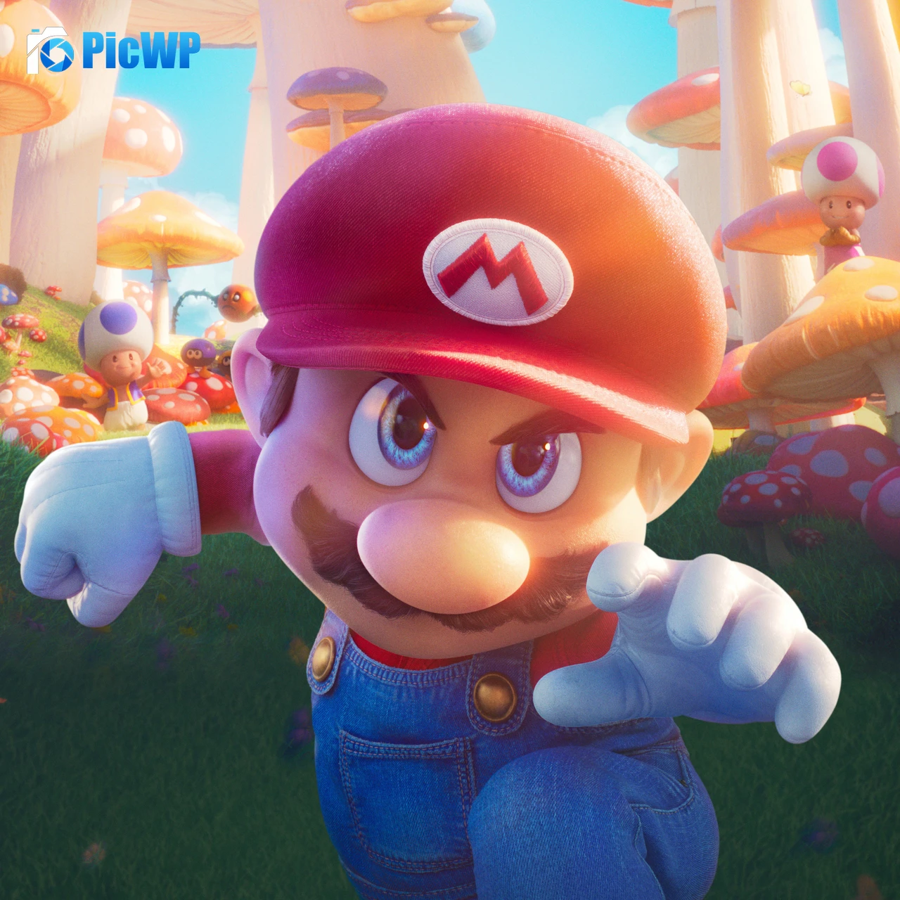 Chris Pratt as Mario The Super Mario Bros. Movie 4K Fold Wallpaper