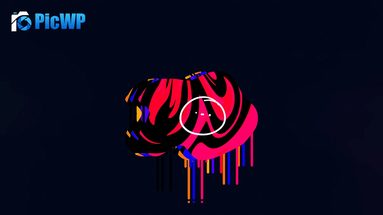 Drippy Egg Dark background 5K PC Wallpaper