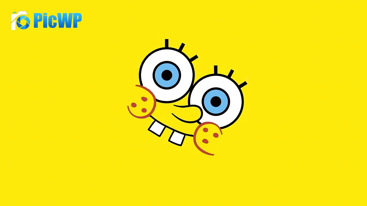 SpongeBob SquarePants Yellow background 6K PC Wallpaper