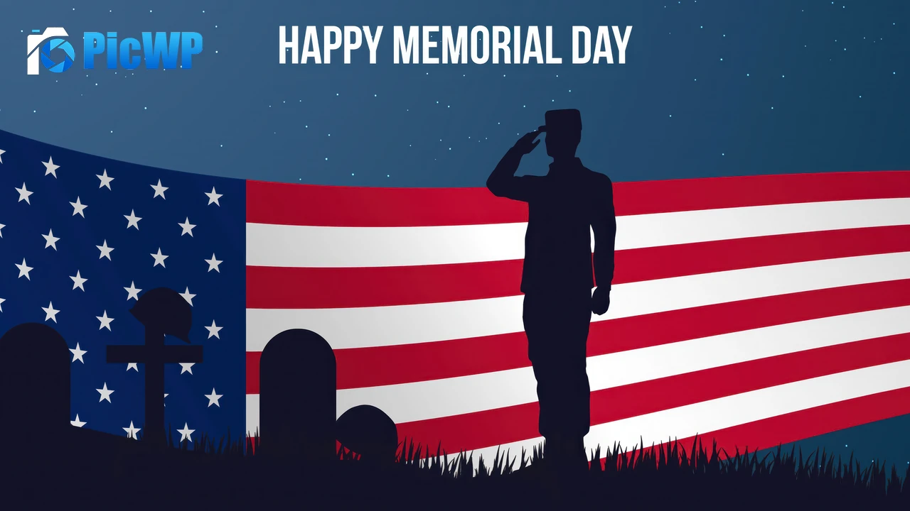Happy Memorial Day Salute 6K PC Wallpaper