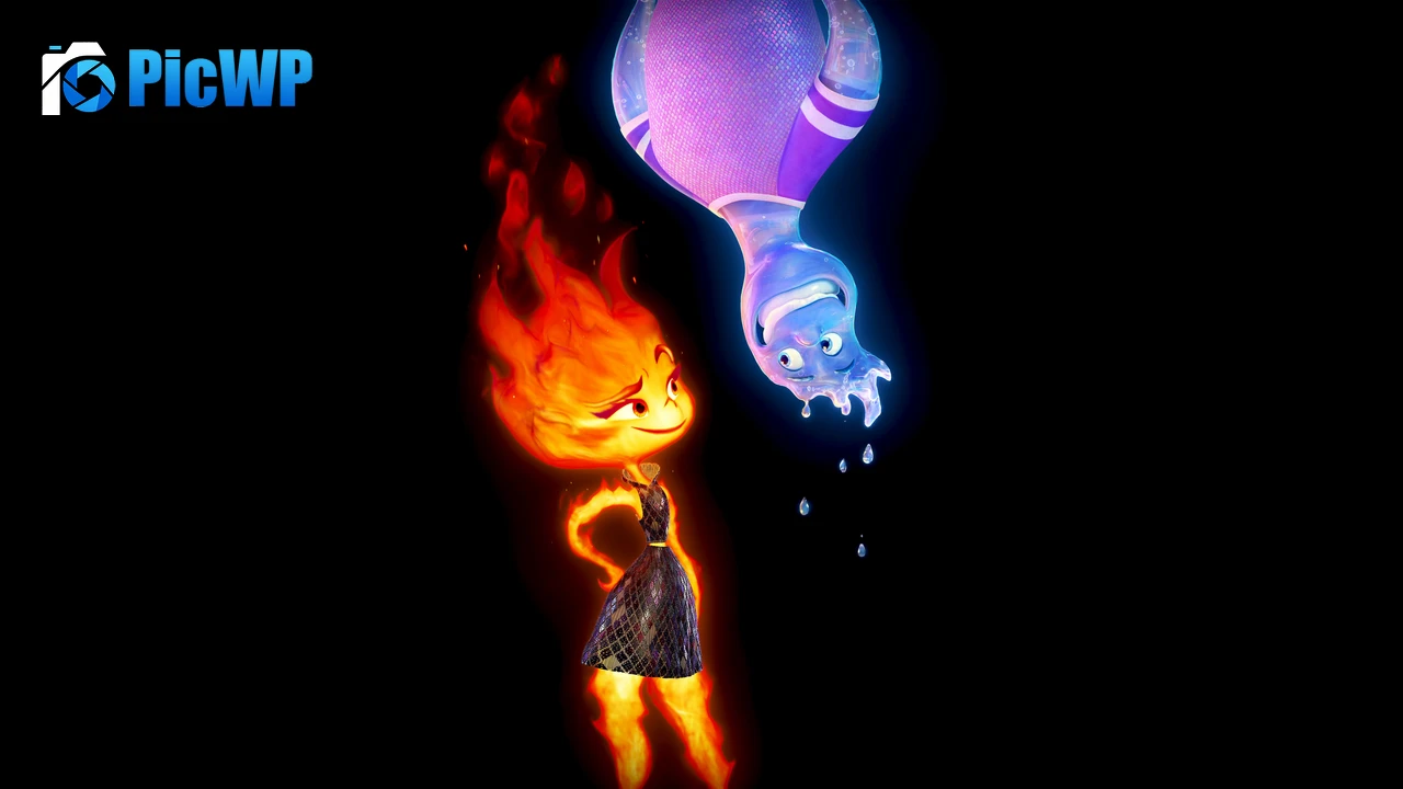 Elemental Pixar movies 8K PC Wallpaper