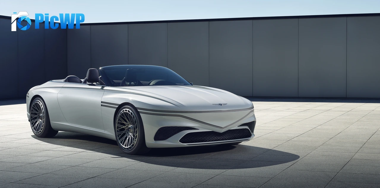 Genesis X Convertible LA Auto Show 2022 9K Wide Wallpaper