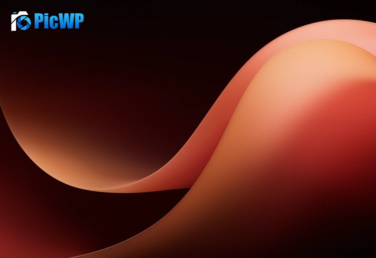 Microsoft Surface Duo 2 Orange background 4K PC Wallpaper