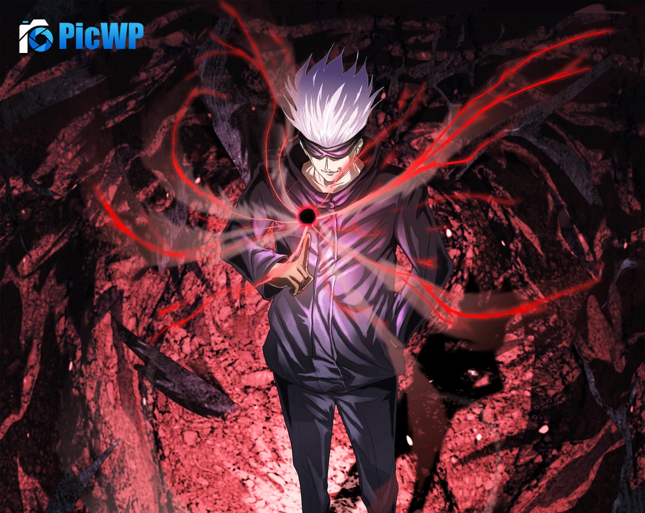 Satoru Gojo Artwork 5K PC Wallpaper