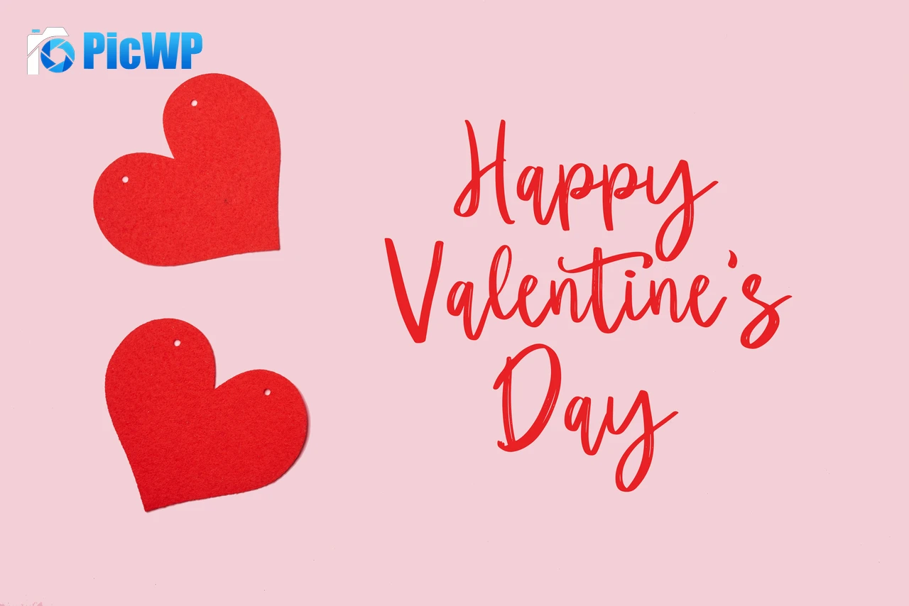 Red hearts Happy Valentine's Day 7K PC Wallpaper