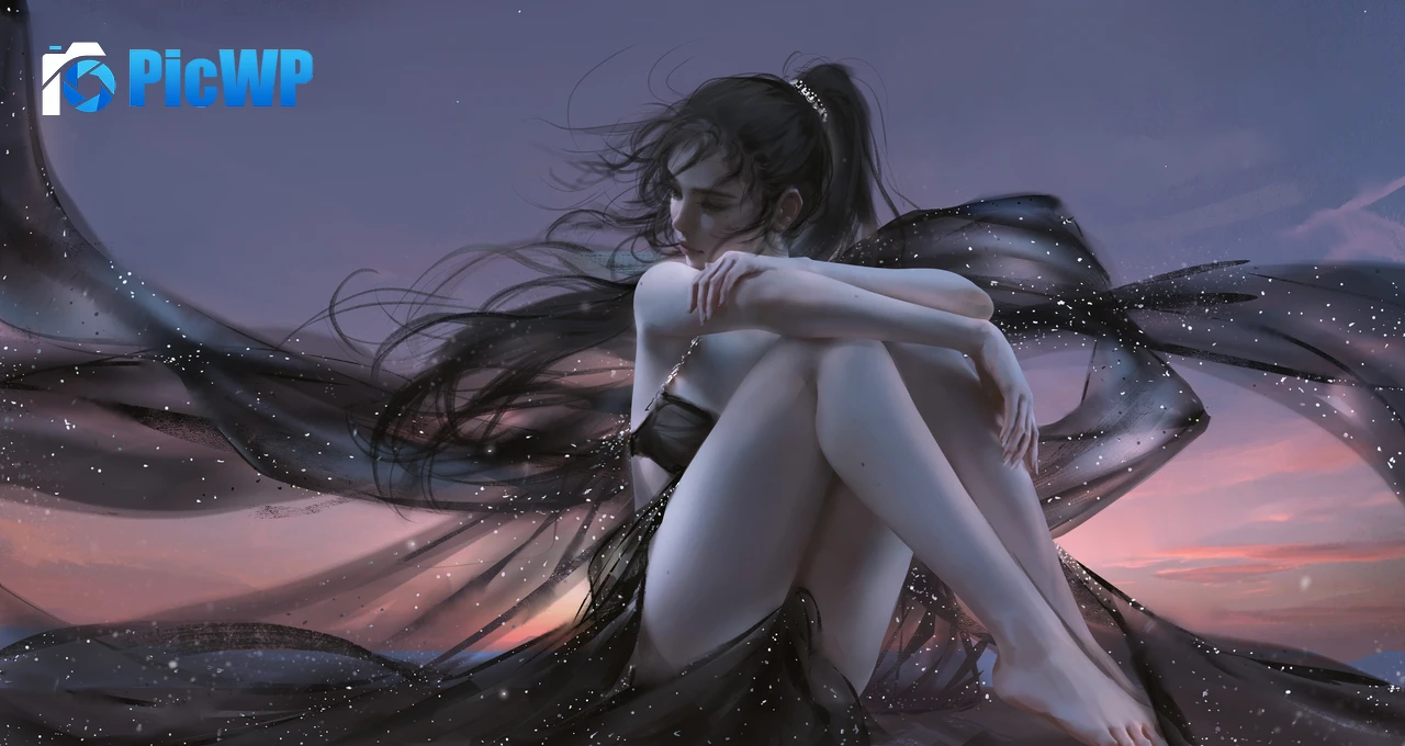 Anime girl Relaxing 7K PC Wallpaper