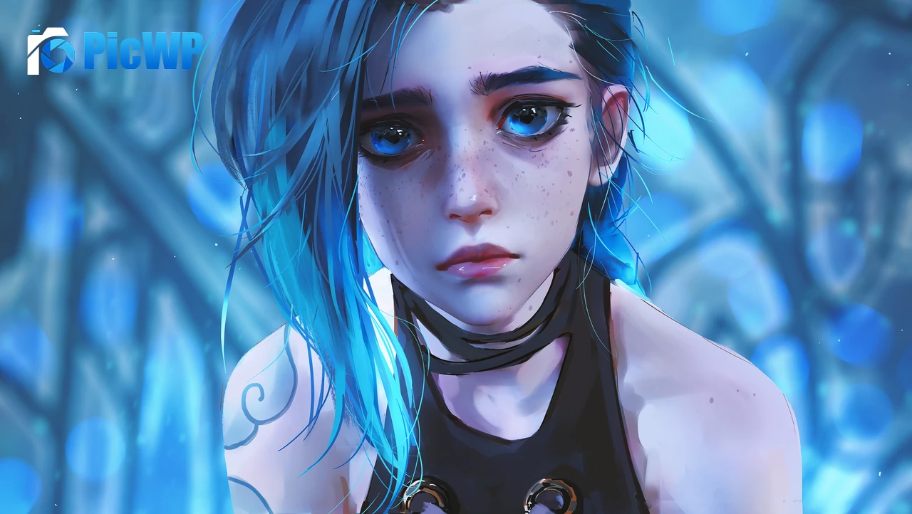 Jinx Sad 6K PC Wallpaper