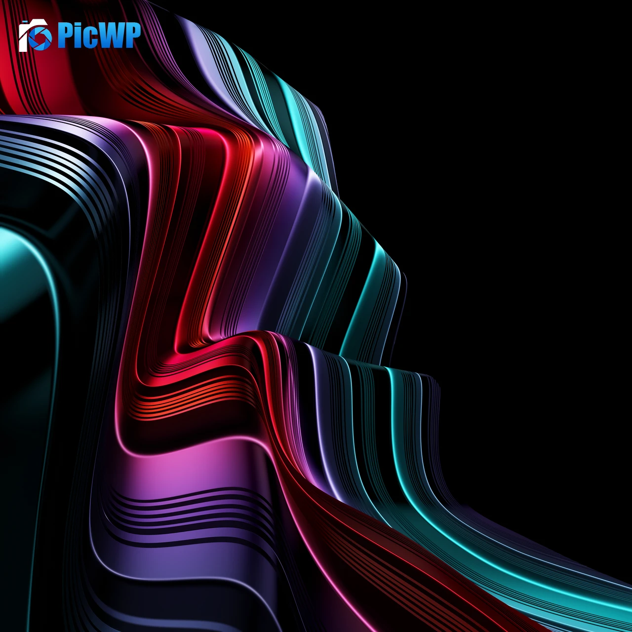 3D lines 3D Art 7K Fold Wallpaper