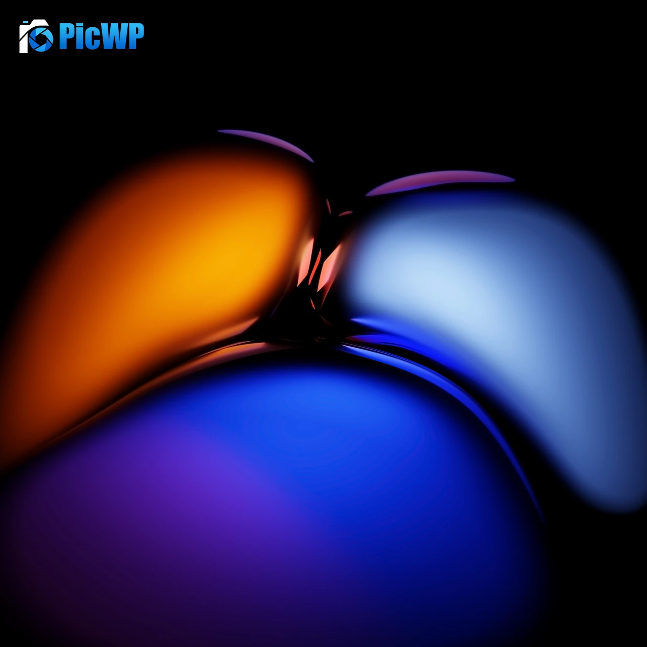 3D background Black background 6K Fold Wallpaper
