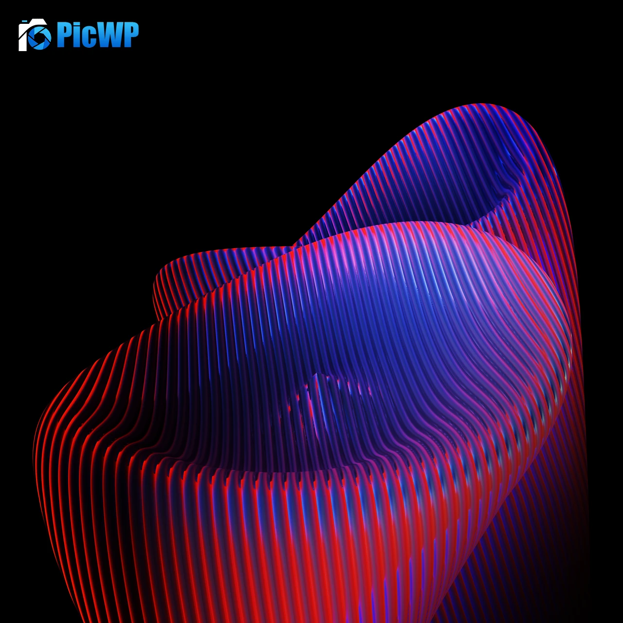 3D background 3D lines 7K Fold Wallpaper