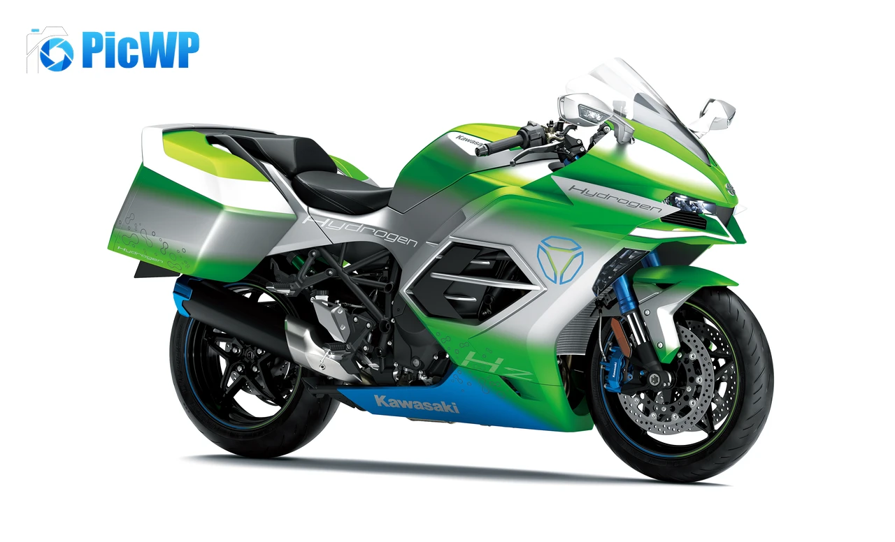 Kawasaki Hydrogen Motorcycle Concept bikes 6K PC Wallpaper