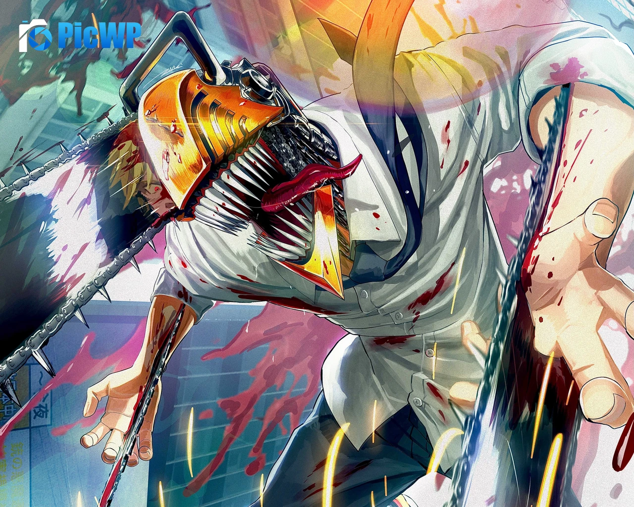 Chainsaw Man Artwork 5K PC Wallpaper