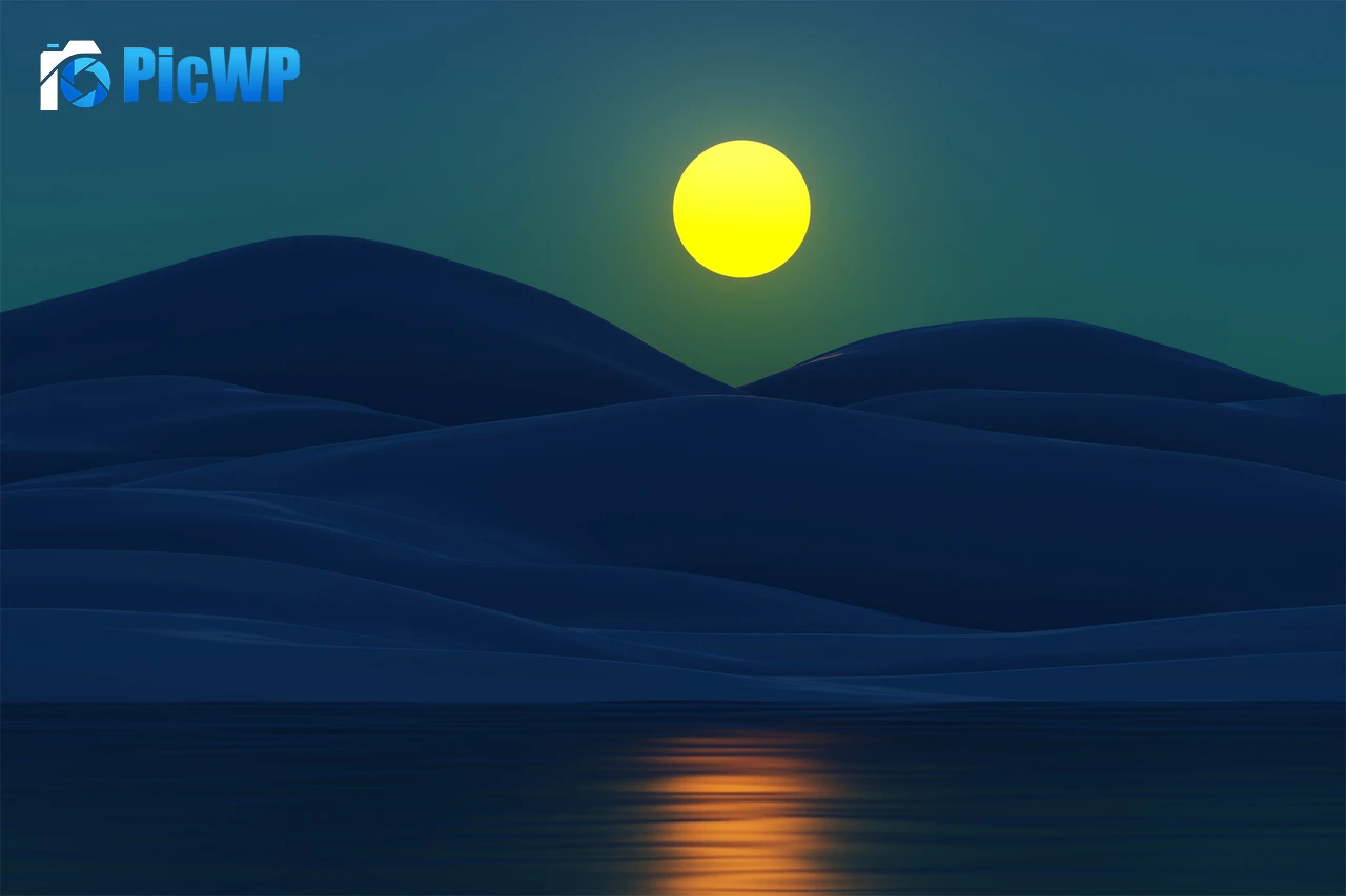 Moon Digital Art 5K PC Wallpaper