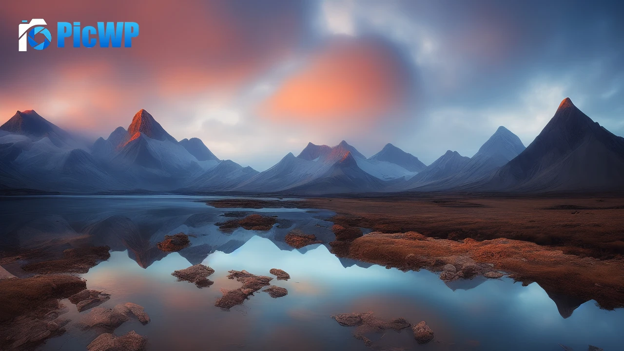Mountains Scenery 5K PC Wallpaper