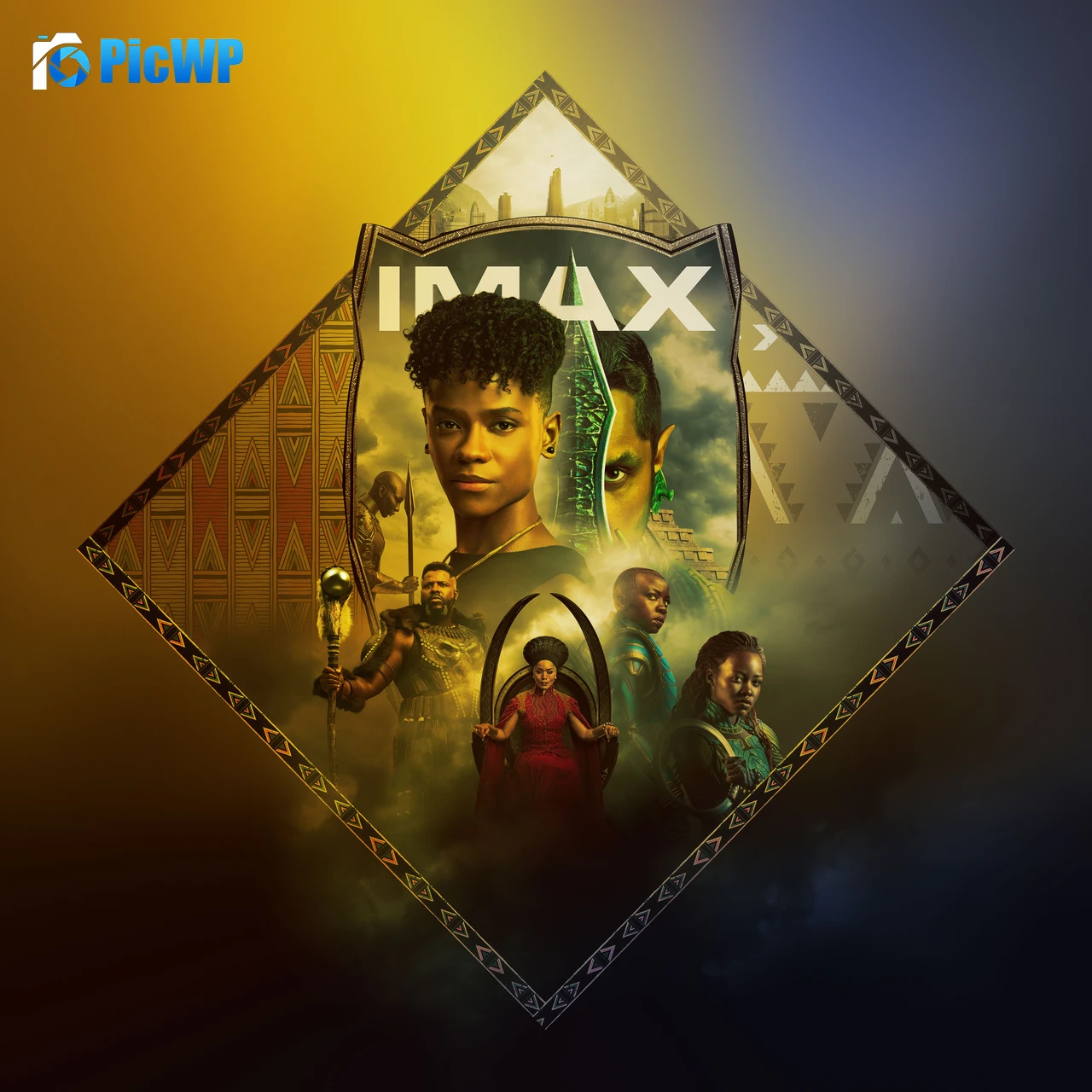 Black Panther: Wakanda Forever IMAX poster 8K Fold Wallpaper