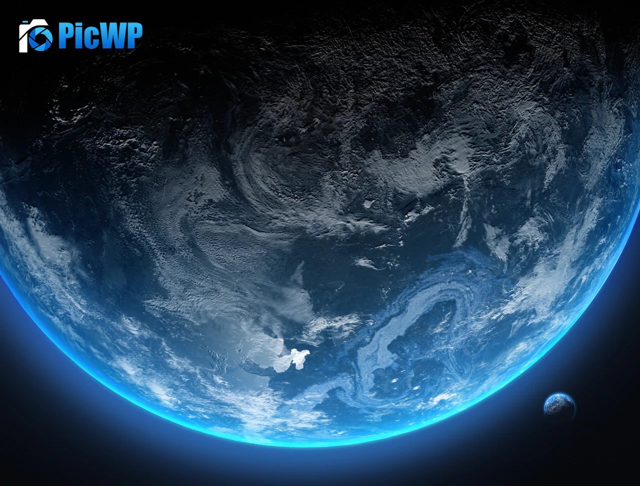 Planet Earth Orbit 5K PC Wallpaper