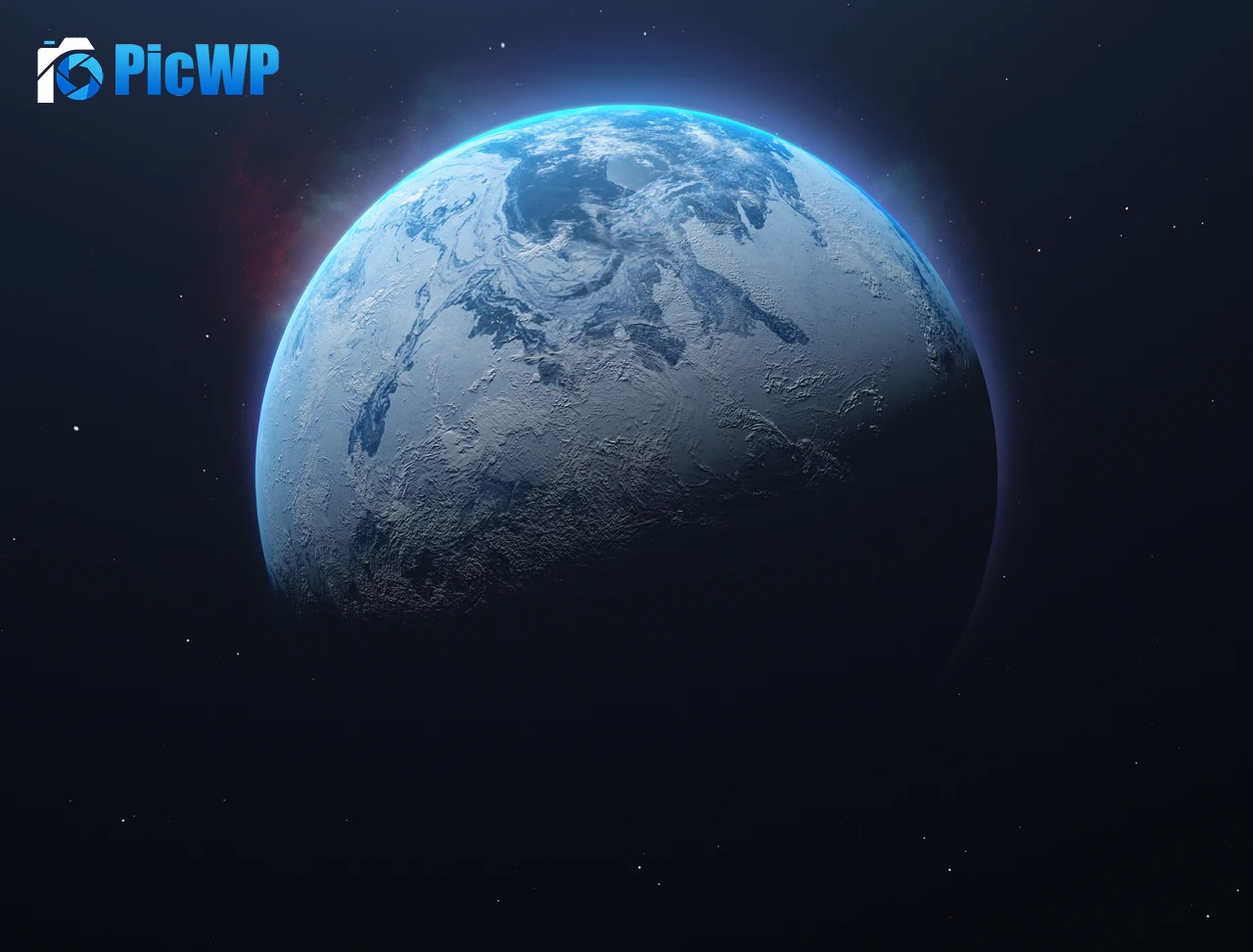 Planet Frozen 5K PC Wallpaper