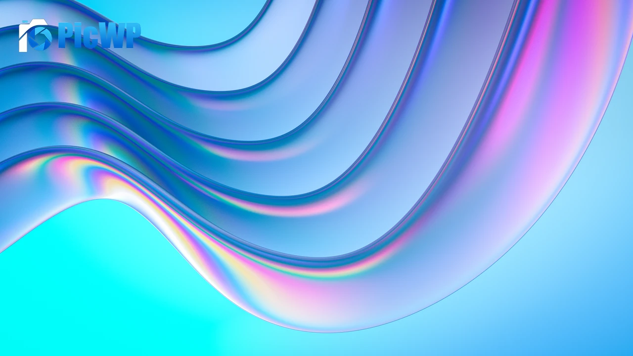 Gradient Abstract Glass 4K PC Wallpaper