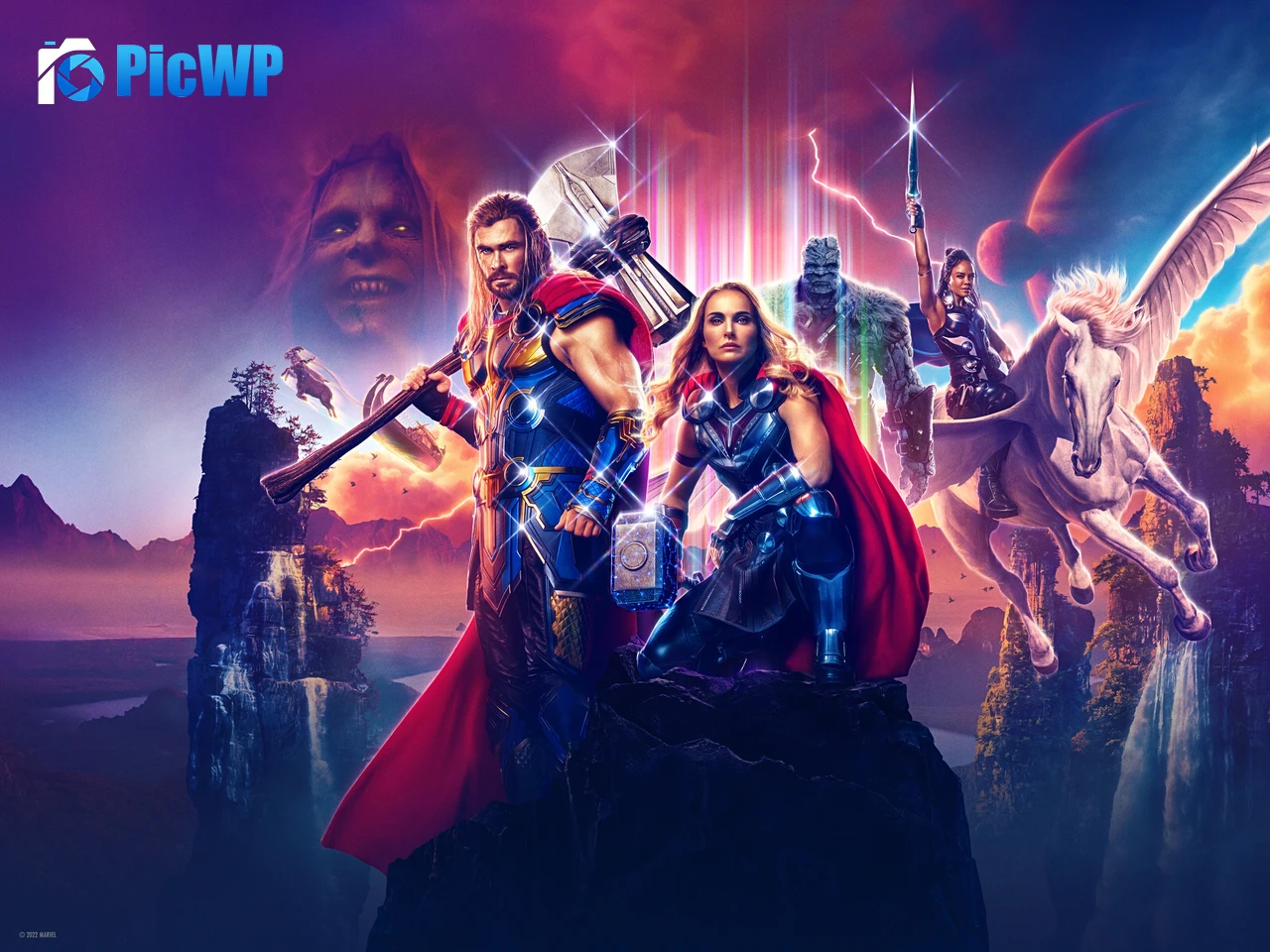 Thor: Love and Thunder Movie poster 5K PC Wallpaper
