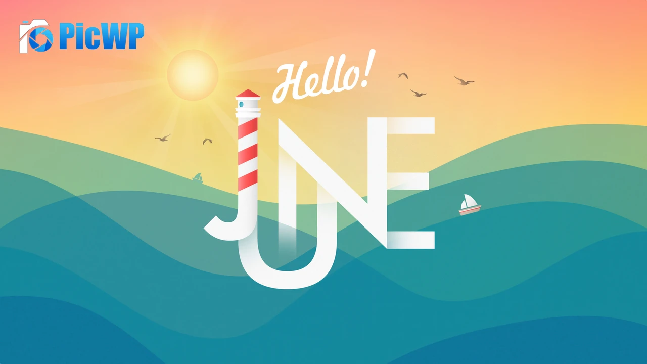 Hello June Summer 6K PC Wallpaper