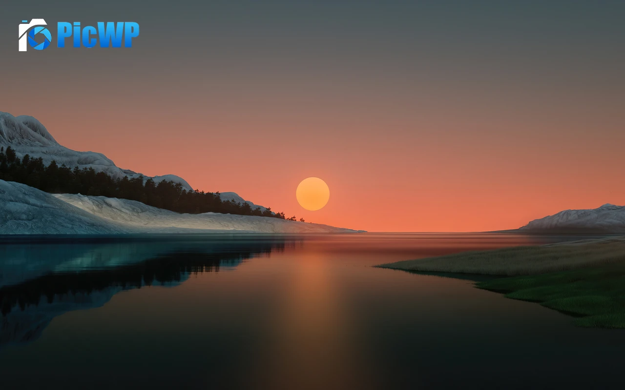 Sunset Windows 11 4K PC Wallpaper